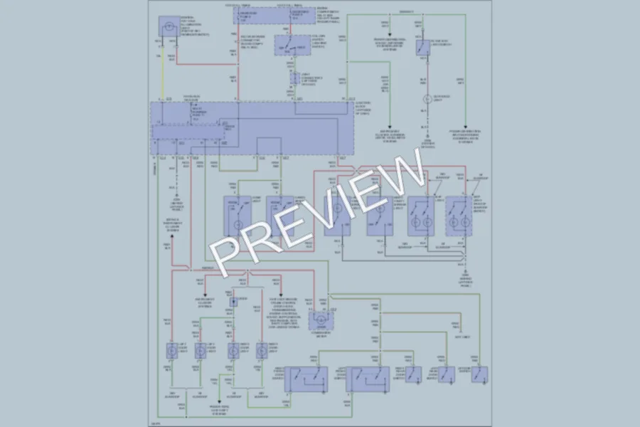 2000 Mitsubishi MonteroSport Interior Lights wiring diagram preview