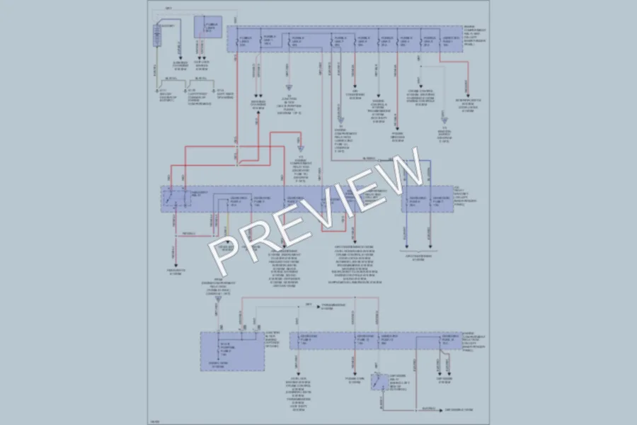 2000 Mitsubishi MonteroSport Power Distribution wiring diagram preview