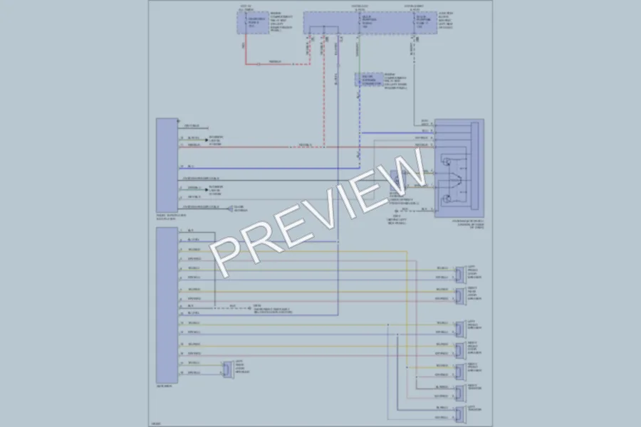 2000 Mitsubishi MonteroSport Radio wiring diagram preview