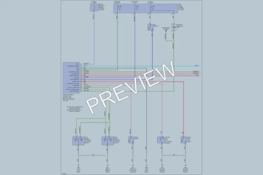 2000 Nissan Altima Anti Theft wiring diagram preview