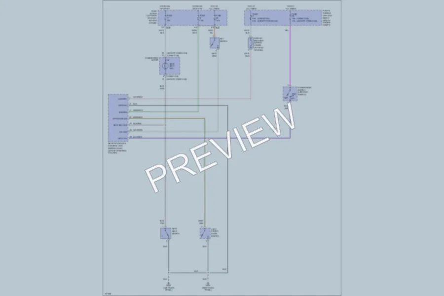 2000 Nissan Frontier Warning Systems wiring diagram preview
