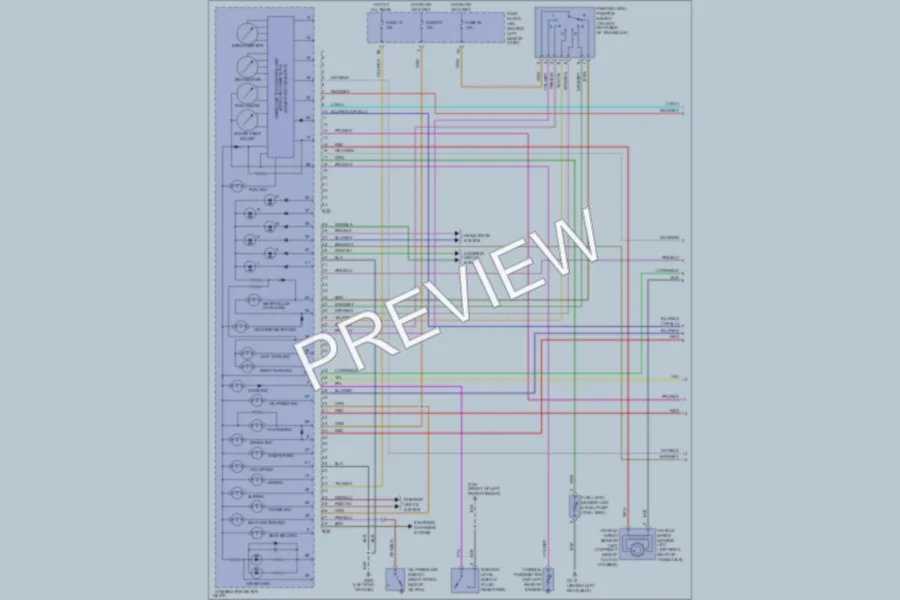 2000 Nissan Maxima Instrument Cluster wiring diagram preview