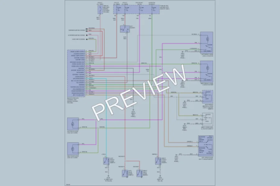 2000 Nissan Maxima Power Door Locks wiring diagram preview