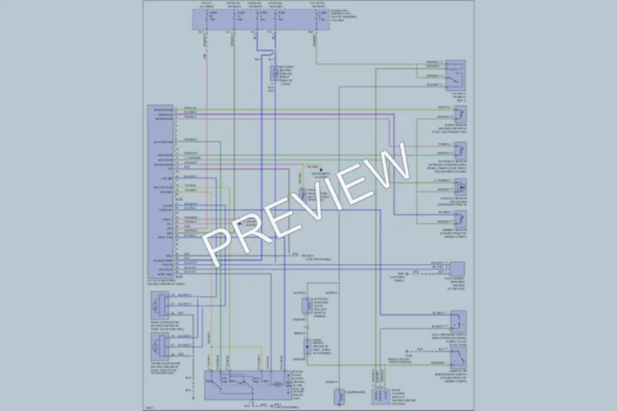 2000 Nissan Pathfinder Air Conditioning wiring diagram preview