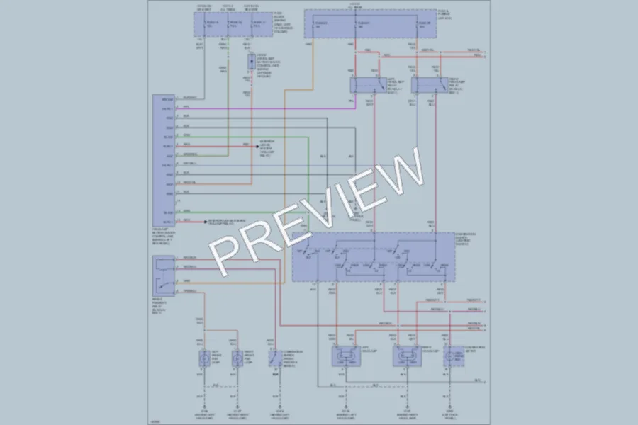 2000 Nissan Pathfinder Headlights wiring diagram preview