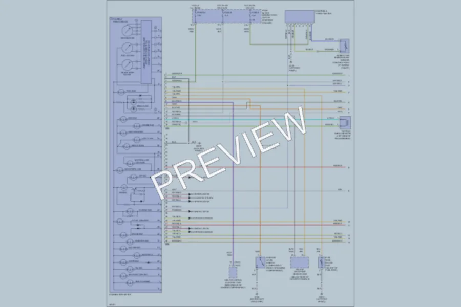 2000 Nissan Pathfinder Instrument Cluster wiring diagram preview