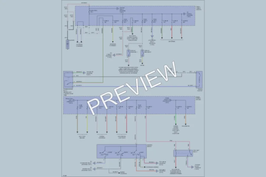 2000 Nissan Pathfinder Power Distribution wiring diagram preview