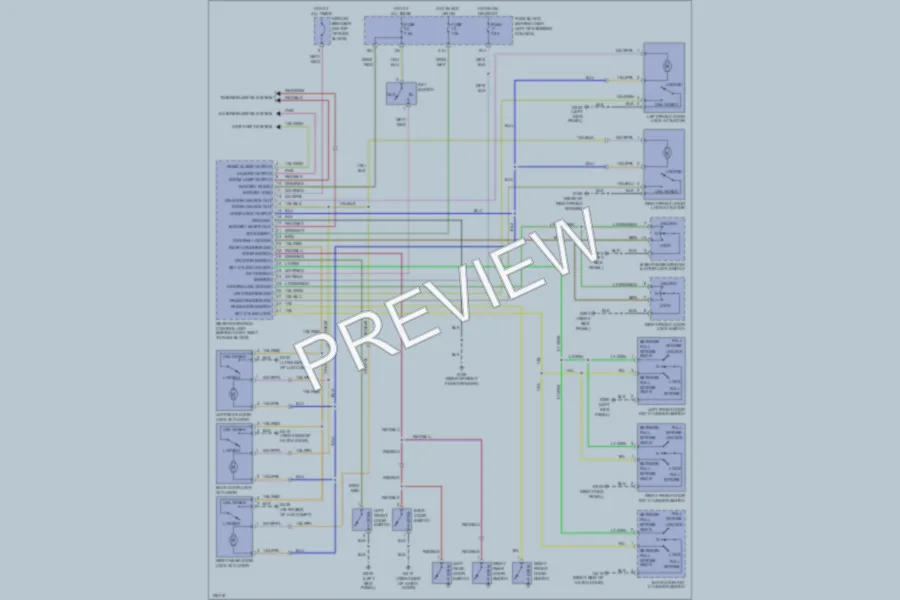 2000 Nissan Pathfinder Power Door Locks wiring diagram preview