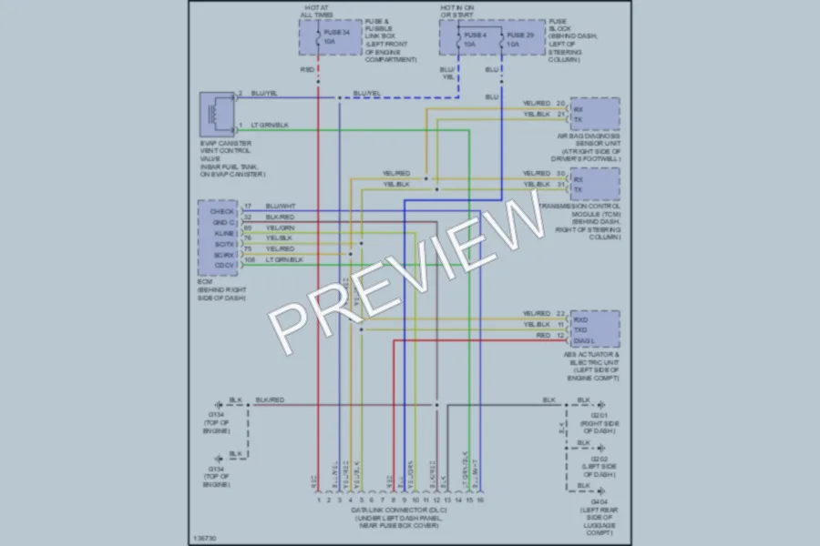 2000 Nissan Quest Computer Data Lines wiring diagram preview
