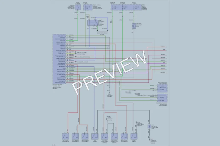 2000 Nissan Quest Power Door Locks wiring diagram preview