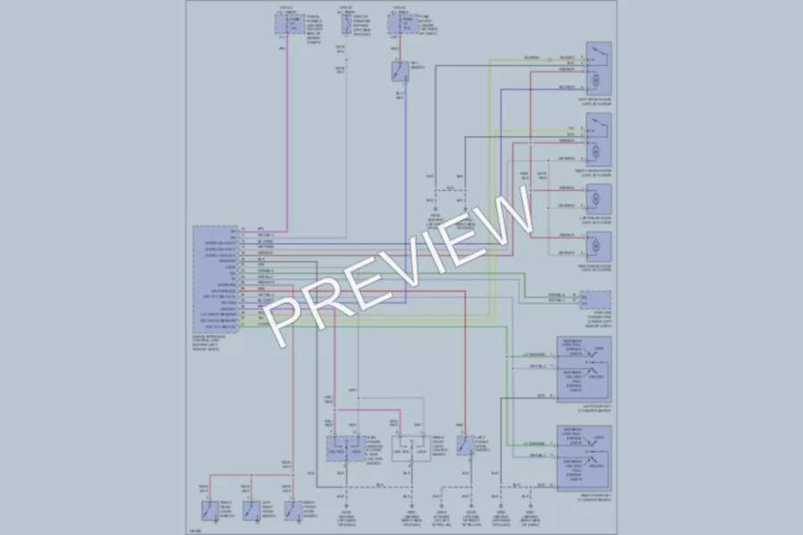 2000 Nissan Sentra Power Door Locks wiring diagram preview