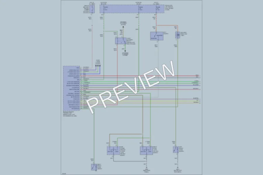 2000 Nissan Xterra Anti Theft wiring diagram preview