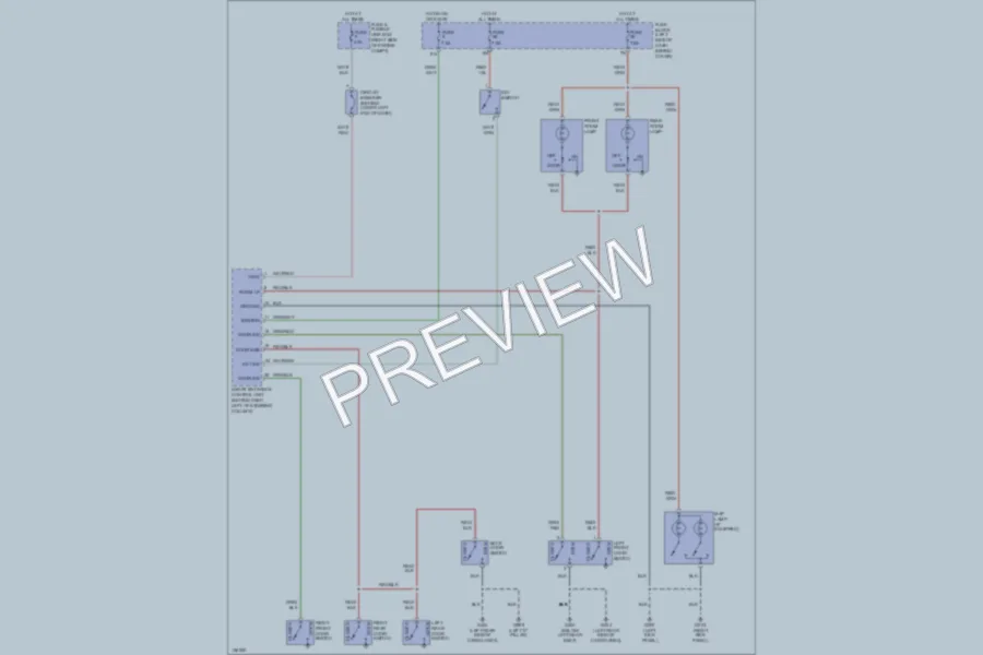 2000 Nissan Xterra Interior Lights wiring diagram preview