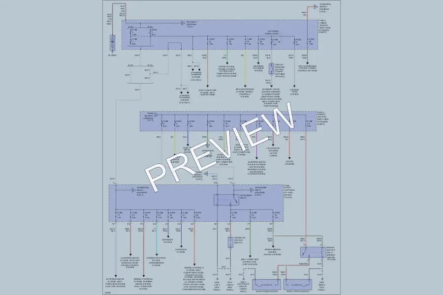 2000 Nissan Xterra Power Distribution wiring diagram preview