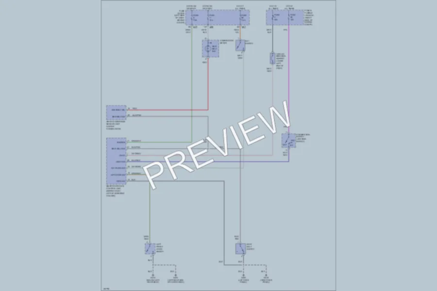 2000 Nissan Xterra Warning Systems wiring diagram preview