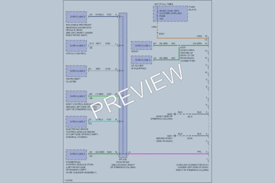 2000 Oldsmobile Intrigue Computer Data Lines wiring diagram preview