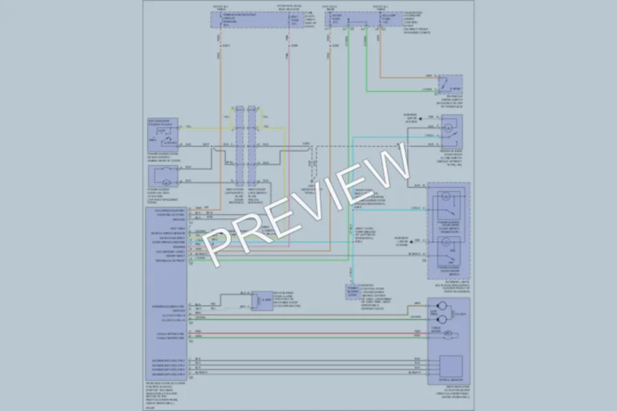 2000 Oldsmobile Silhouette Trunk Tailgate Fuel Door wiring diagram preview