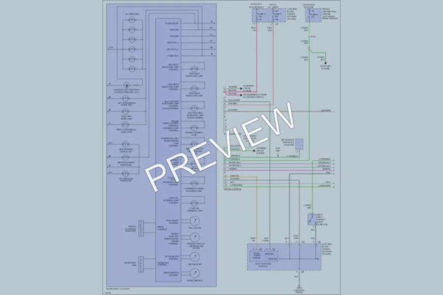 2000 Plymouth Breeze Instrument Cluster wiring diagram preview