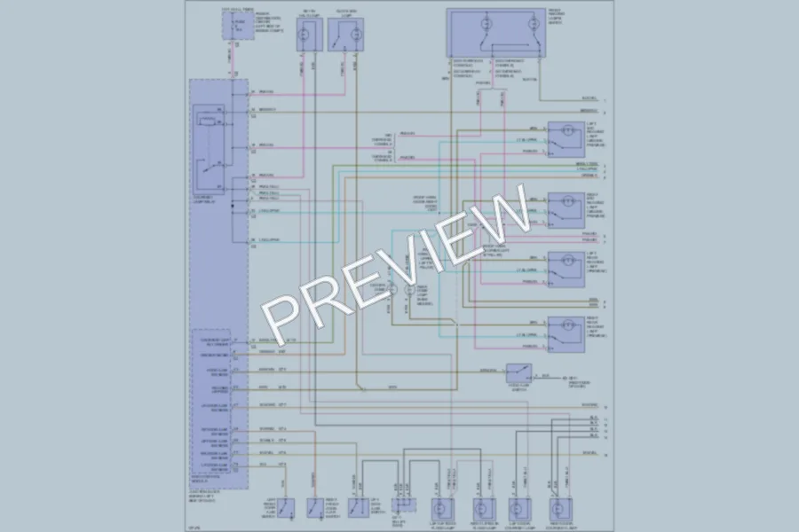 2000 Plymouth GrandVoyager Interior Lights wiring diagram preview