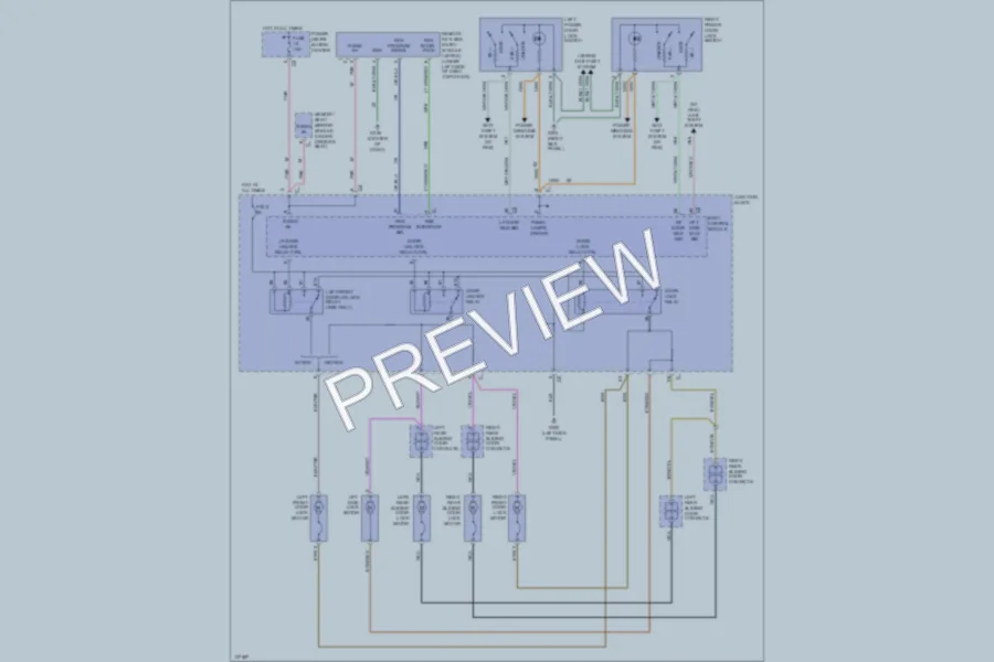 2000 Plymouth GrandVoyager Power Door Locks wiring diagram preview