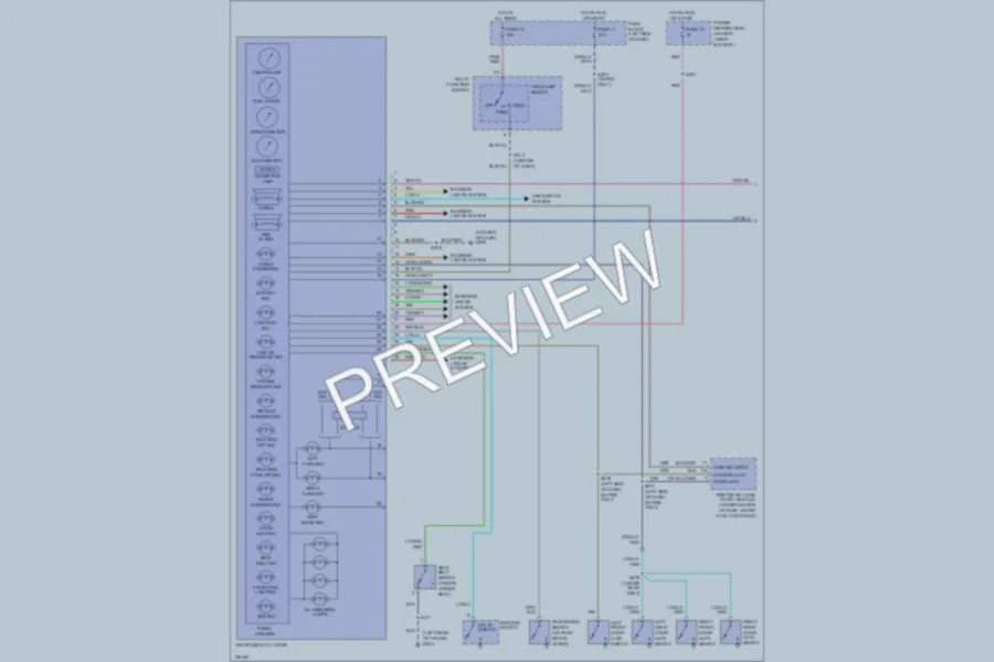 2000 Plymouth Neon Instrument Cluster wiring diagram preview