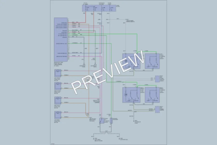 2000 Plymouth Neon Power Door Locks wiring diagram preview