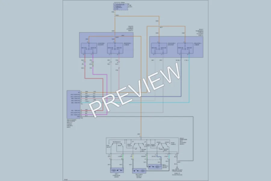 2000 Pontiac Firebird Power Seats wiring diagram preview