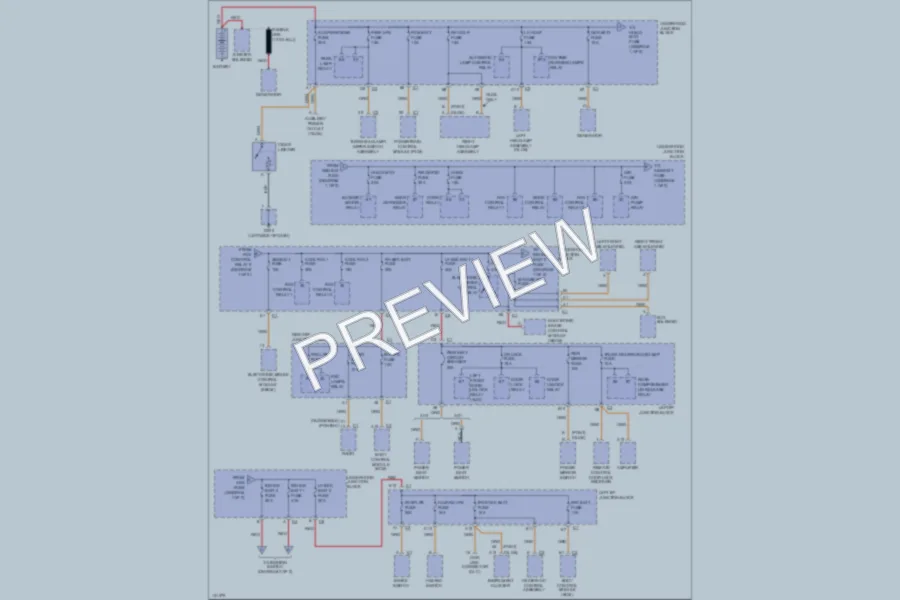 2000 Pontiac GrandAm Power Distribution wiring diagram preview