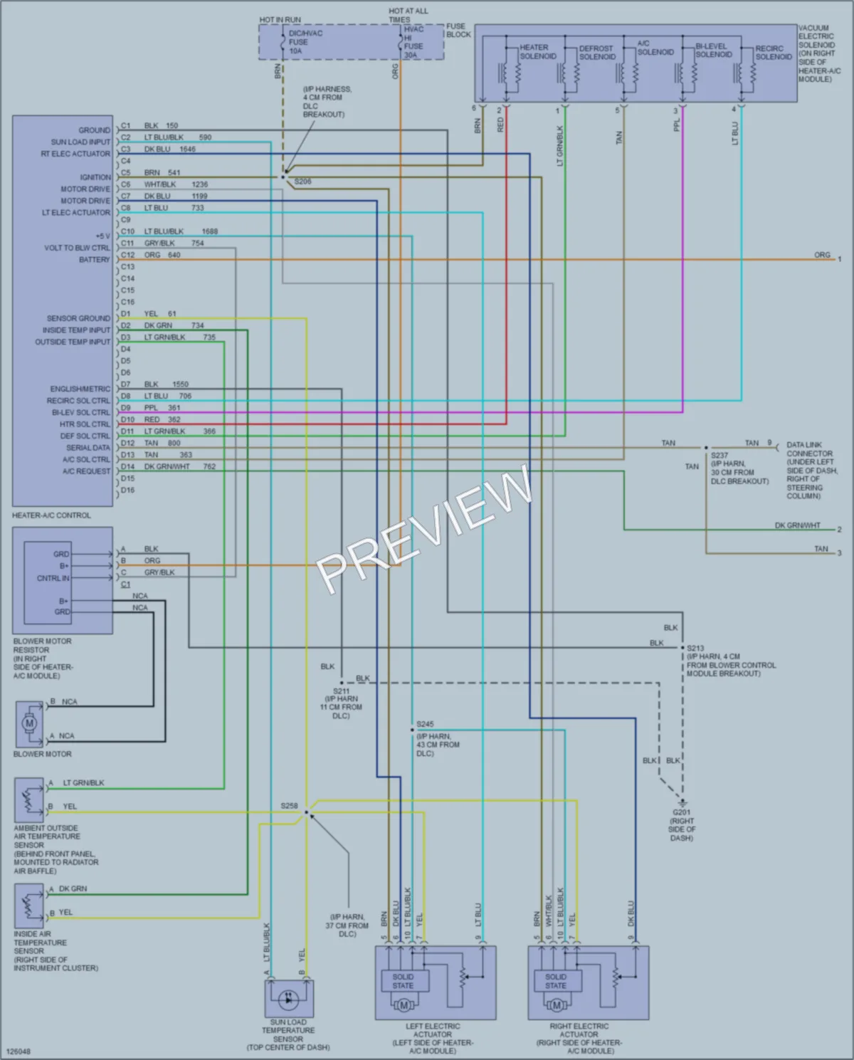 2000 Pontiac GrandPrix Air Conditioning wiring diagram preview