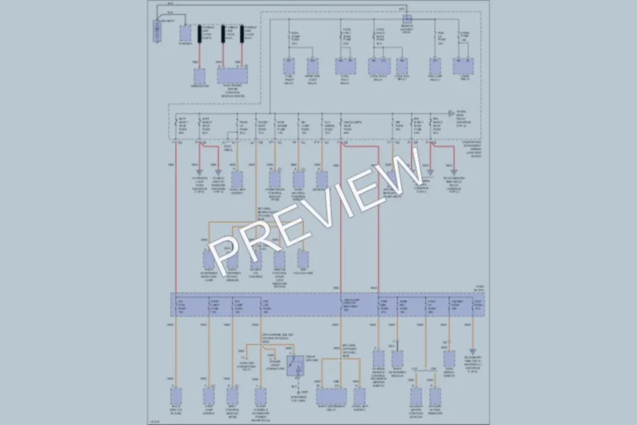 2000 Pontiac GrandPrix Power Distribution wiring diagram preview