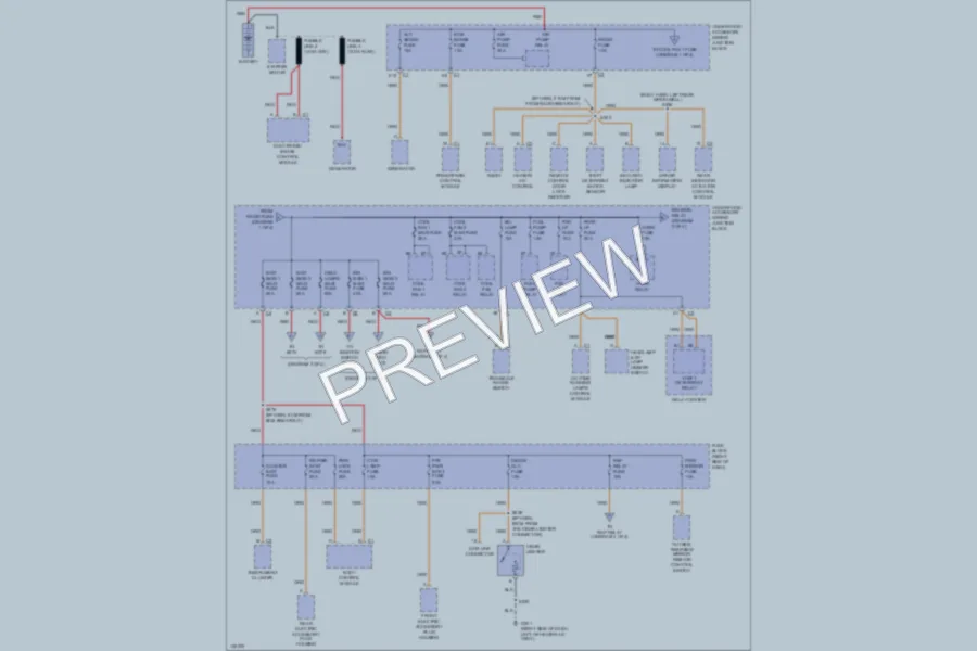 2000 Pontiac Montana Power Distribution wiring diagram preview