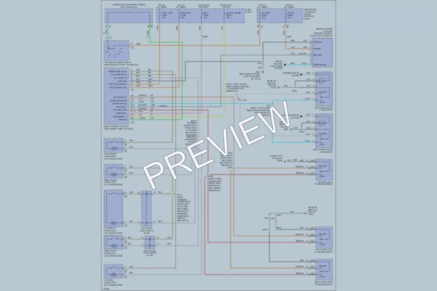 2000 Pontiac Montana Power Door Locks wiring diagram preview