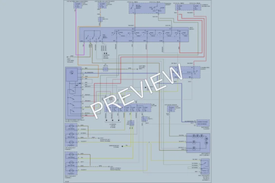 2000 Porsche 911 Headlights wiring diagram preview