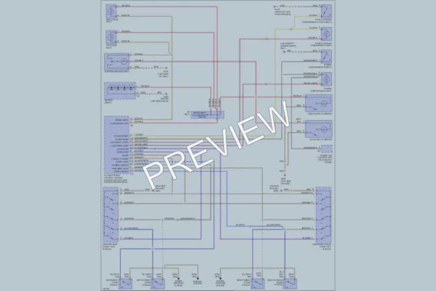 2000 Porsche 911 Interior Lights wiring diagram preview