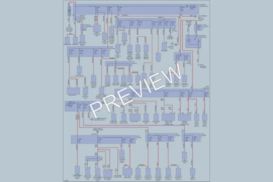 2000 Porsche 911 Power Distribution wiring diagram preview