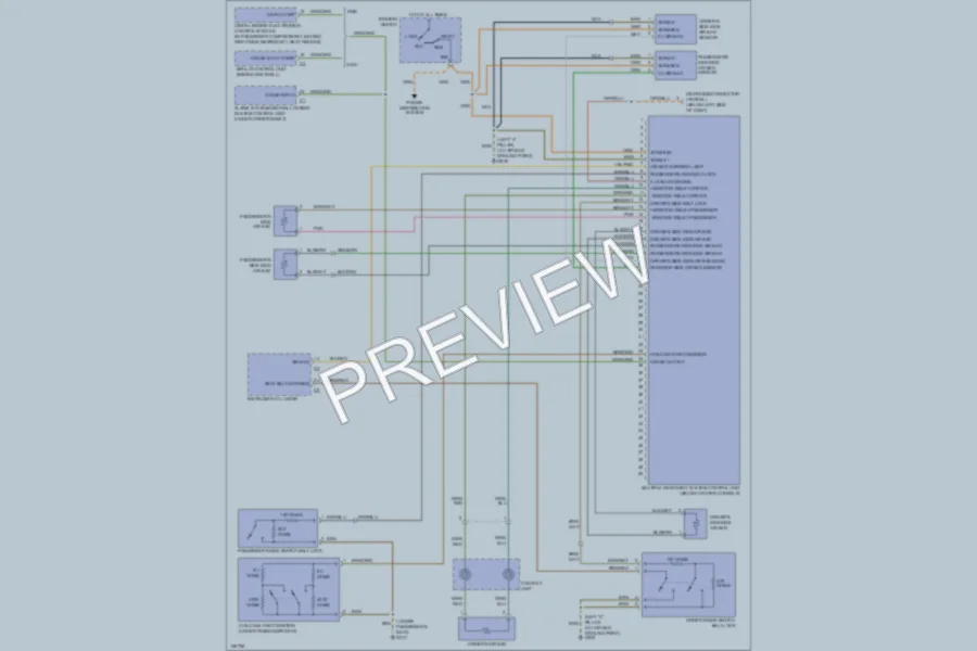 2000 Porsche 911 Supplemental Restraints wiring diagram preview