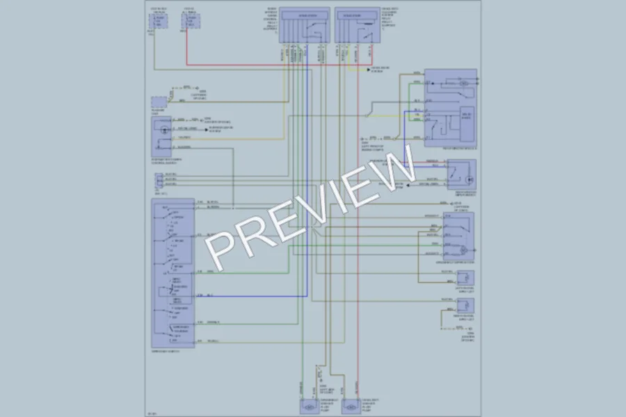 2000 Porsche 911 Wiper Washer wiring diagram preview