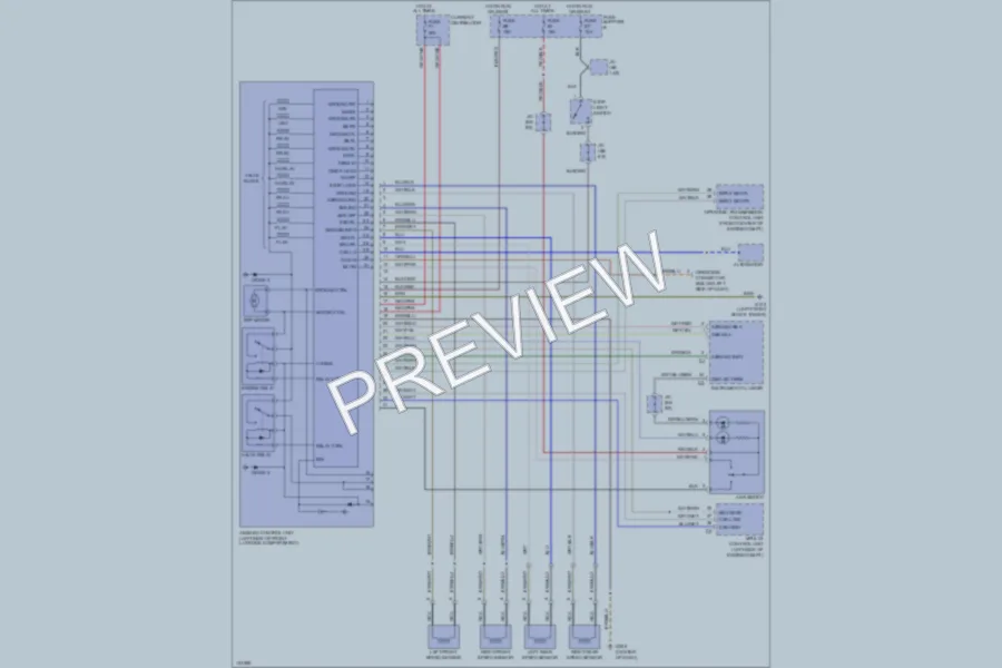 2000 Porsche Boxster Anti Lock Brakes wiring diagram preview