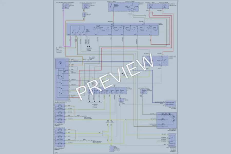 2000 Porsche Boxster Headlights wiring diagram preview