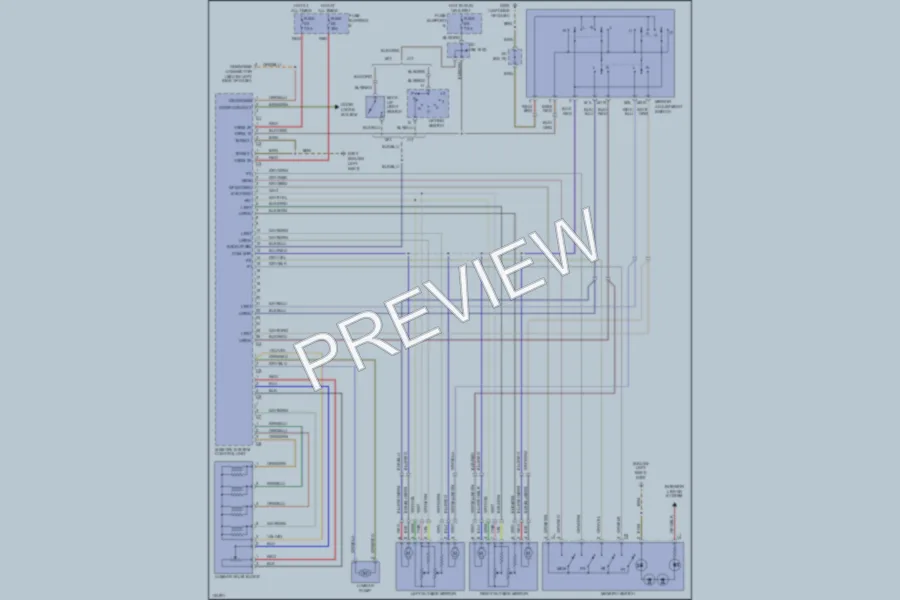 2000 Porsche Boxster Memory Systems wiring diagram preview
