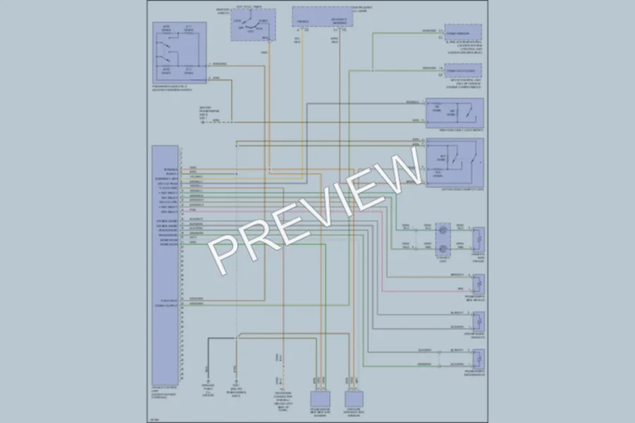 2000 Porsche Boxster Supplemental Restraints wiring diagram preview