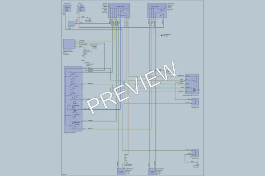 2000 Porsche Boxster Wiper Washer wiring diagram preview