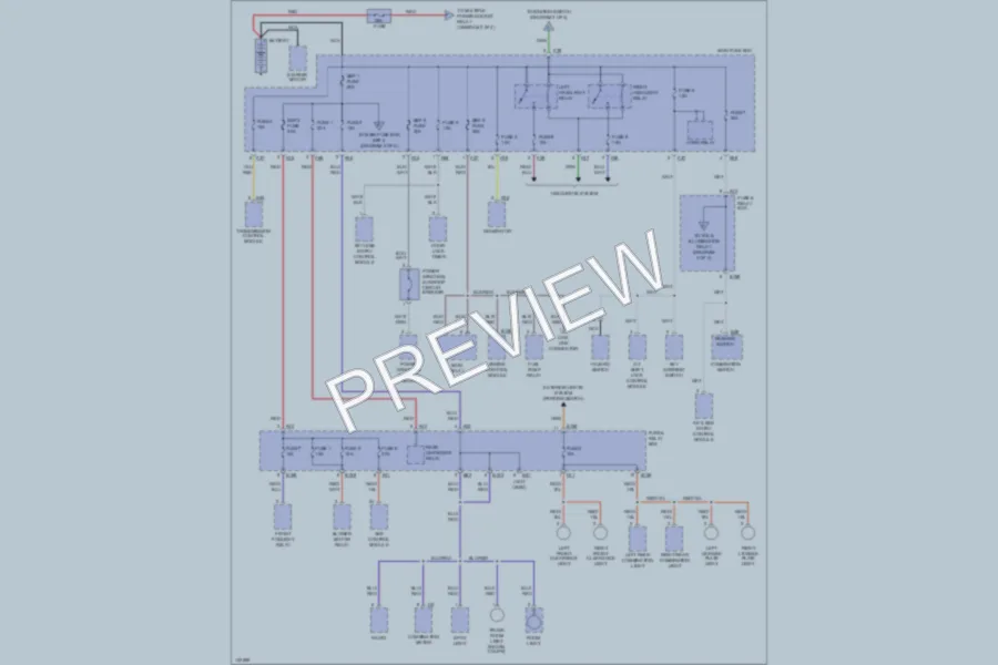 2000 Subaru Impreza Power Distribution wiring diagram preview