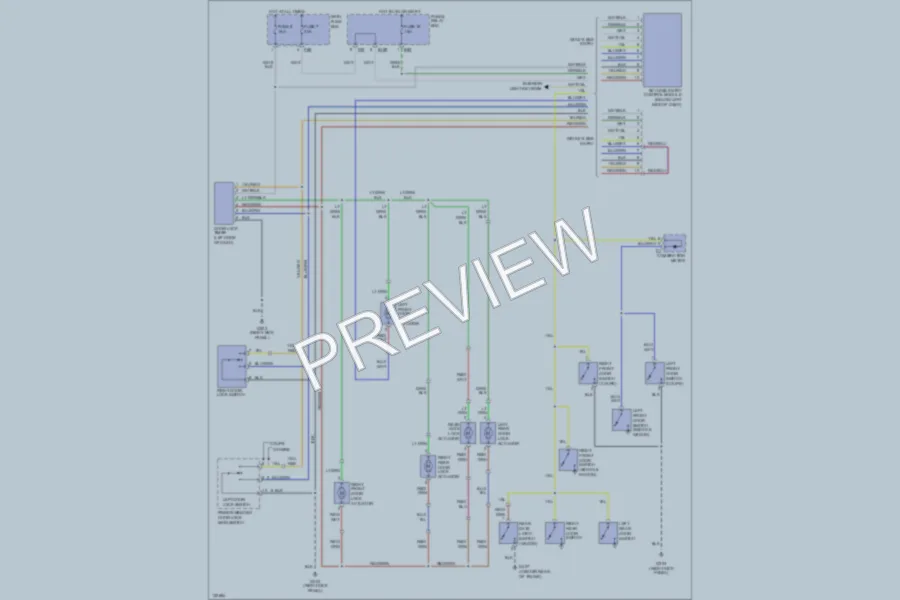 2000 Subaru Impreza Power Door Locks wiring diagram preview