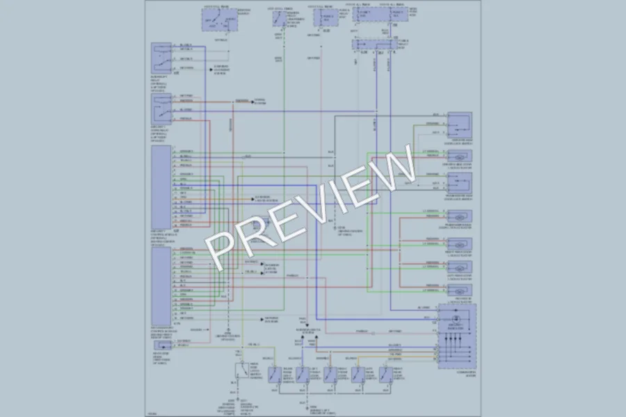 2000 Subaru Legacy Power Door Locks wiring diagram preview