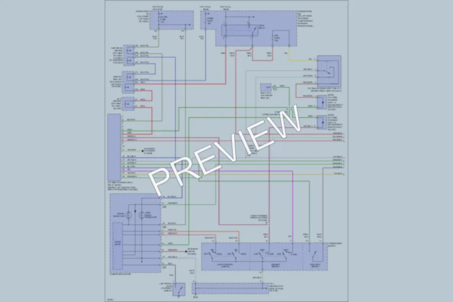 2000 Toyota 4Runner Headlights wiring diagram preview