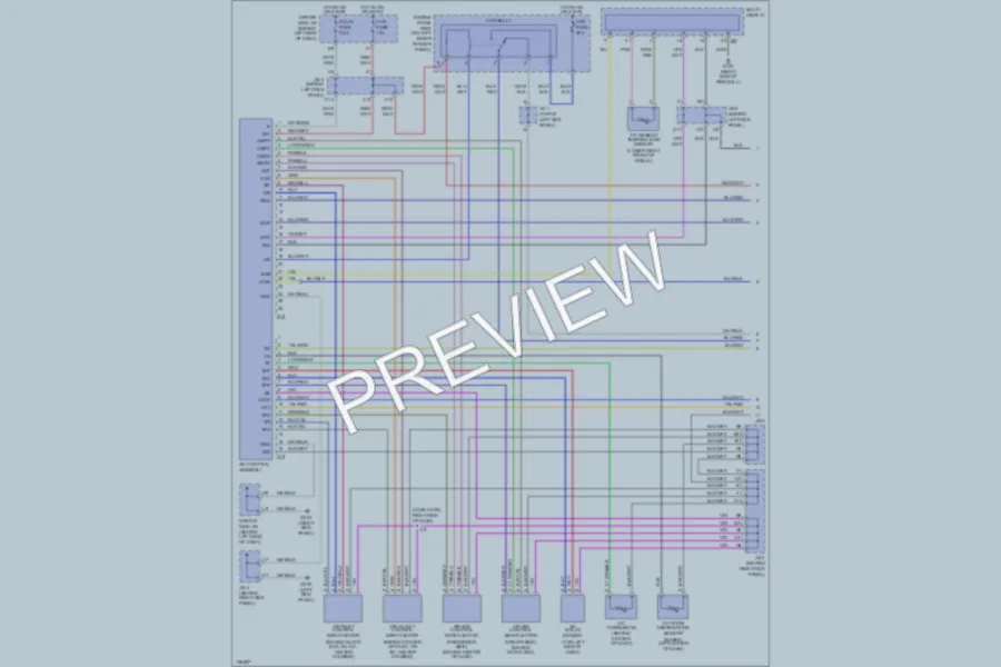 2000 Toyota Avalon Air Conditioning wiring diagram preview