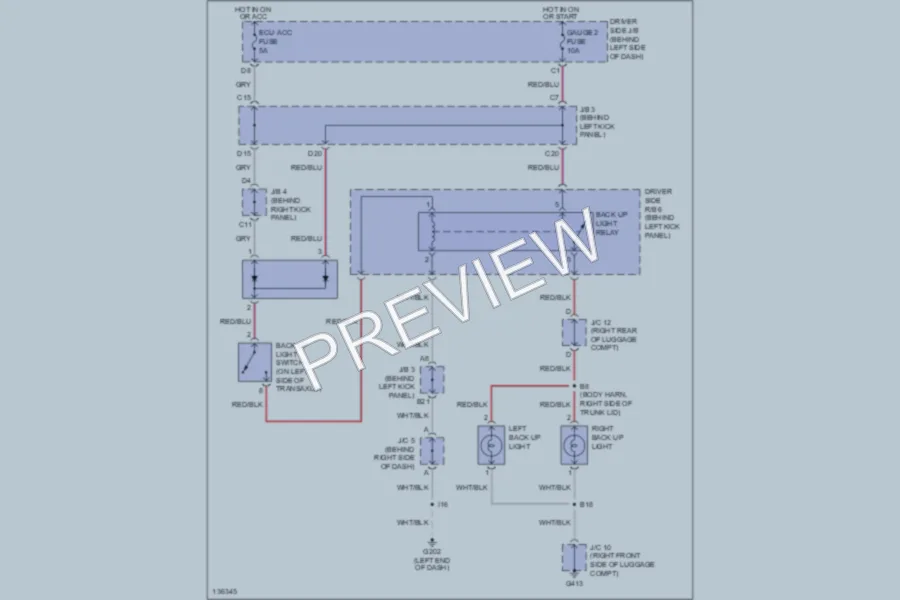 2000 Toyota Avalon Exterior Lights wiring diagram preview