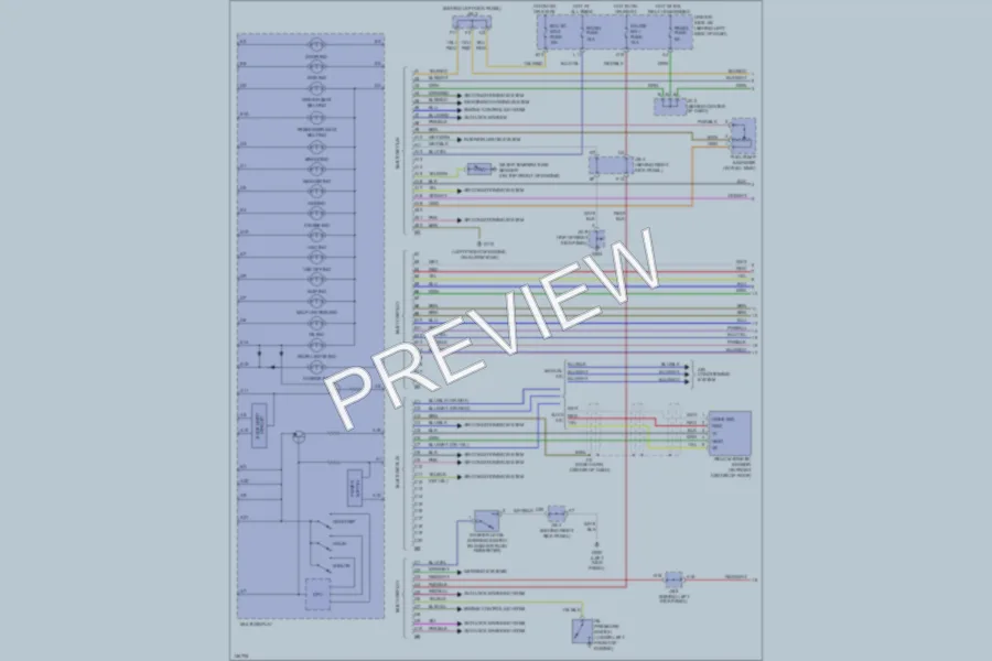2000 Toyota Avalon Instrument Cluster wiring diagram preview