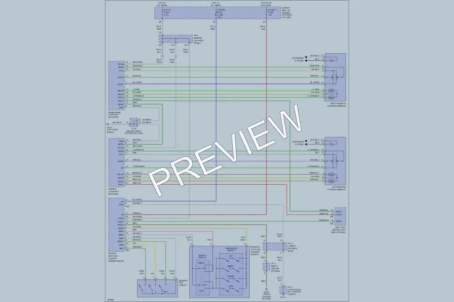 2000 Toyota Avalon Memory Systems wiring diagram preview